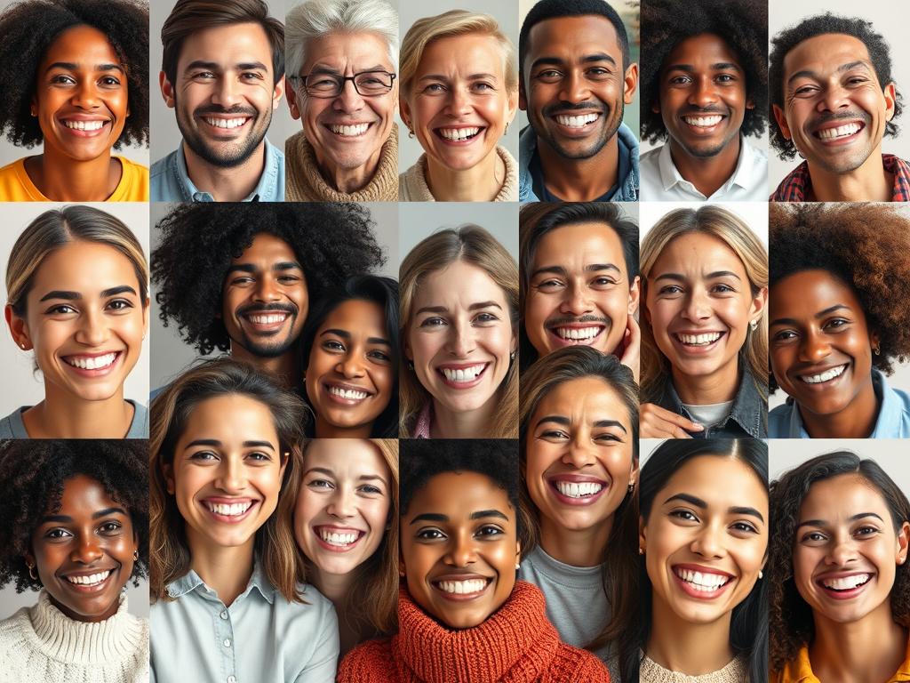 Collage of real ProDentim users showing their improved smiles