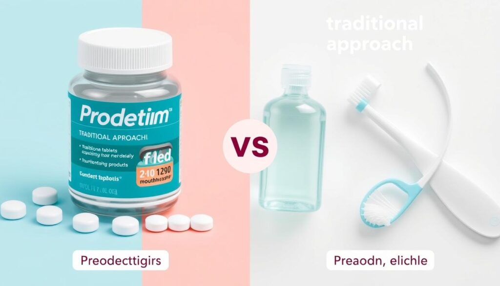 Comparison between ProDentim and traditional dental care products