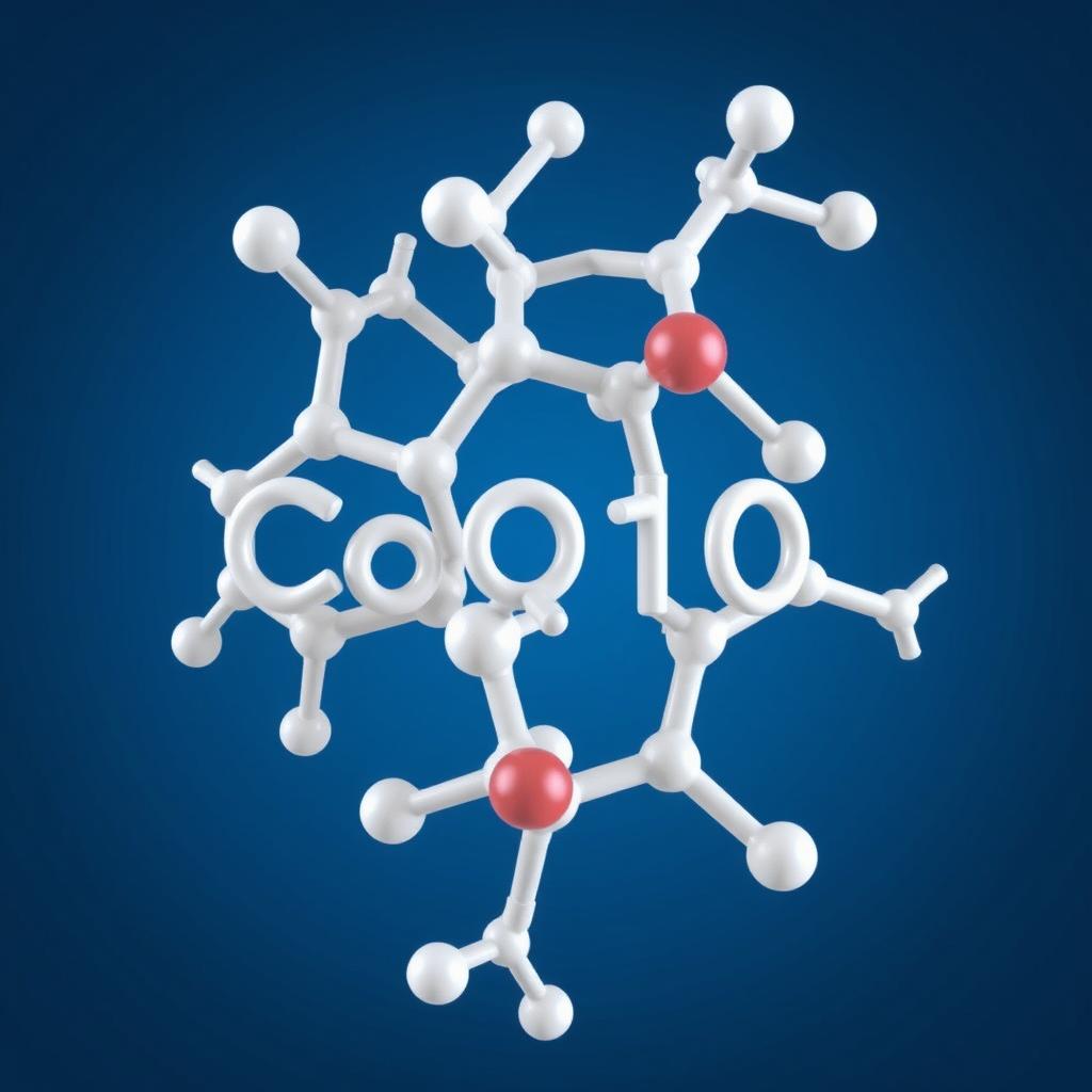 Molecular structure of CoQ10 found in MITOLYN