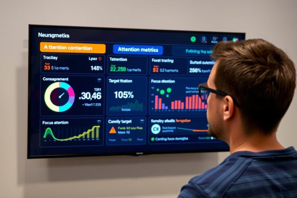 NeuroPrime focus training session with attention metrics display