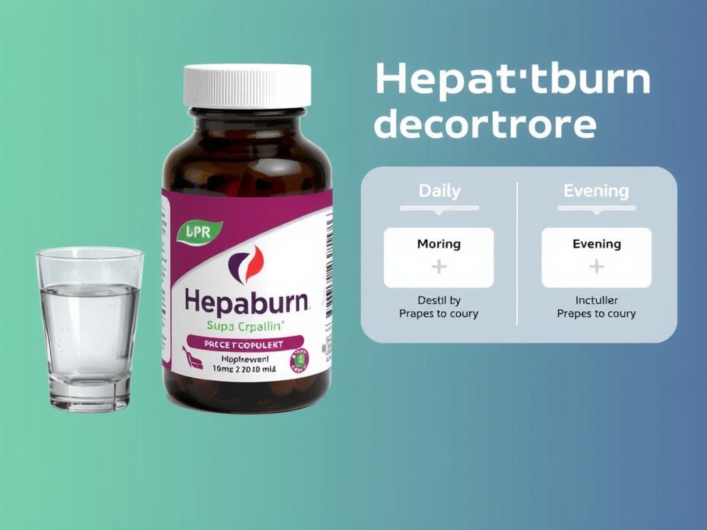 Proper usage instructions for Hepatoburn supplement