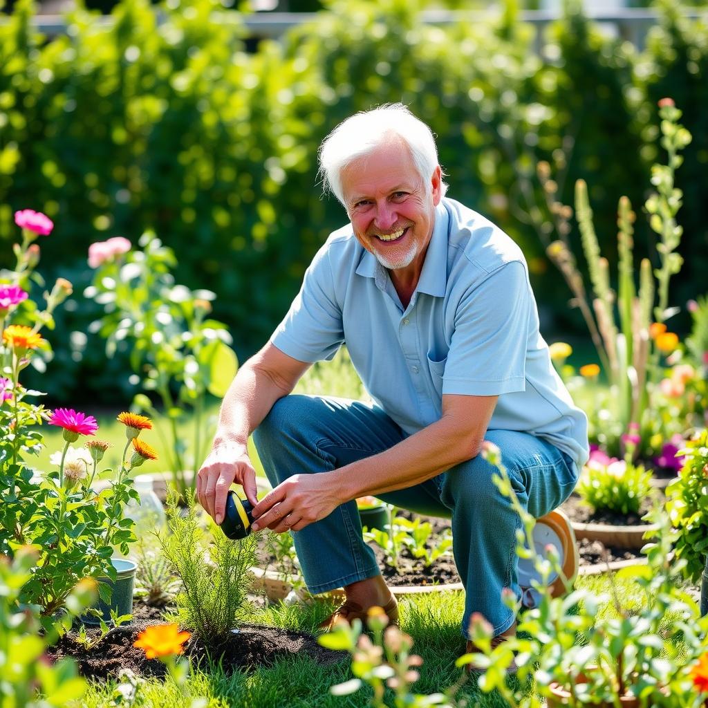 Senior enjoying daily activities with improved joint health