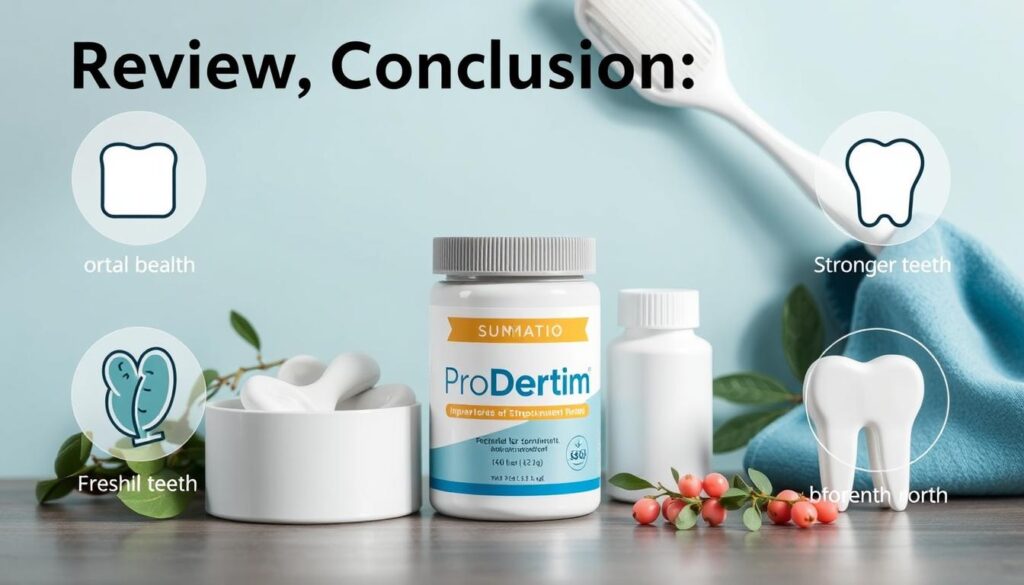 Summary of ProDentim benefits and recommendation