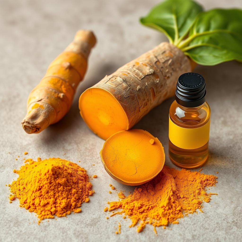 Turmeric root and powder, an anti-inflammatory ingredient in Hepatoburn