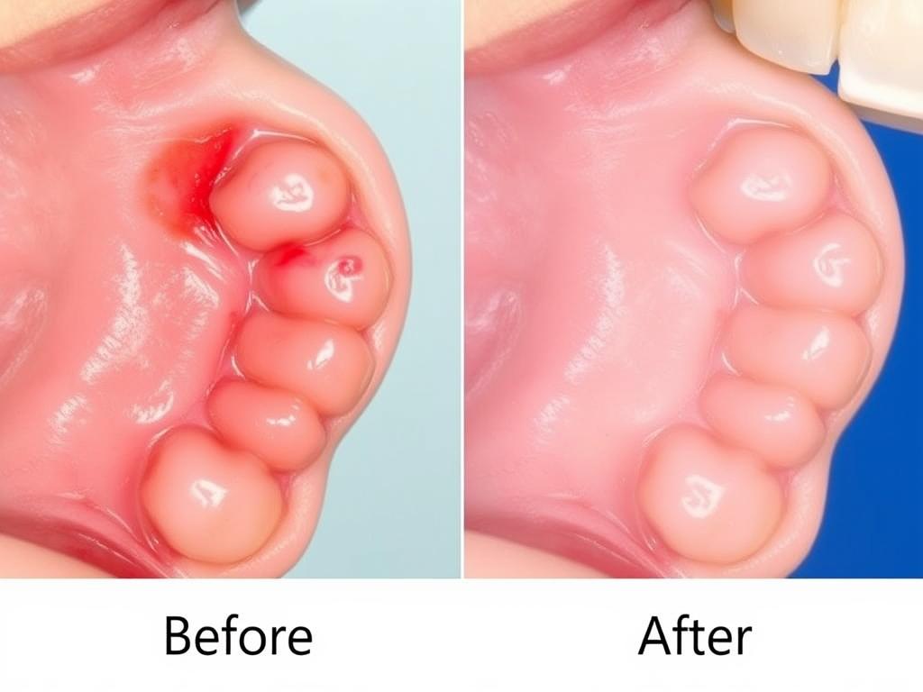 Before and after results from Prodentim reviews 2025 showing improved gum health