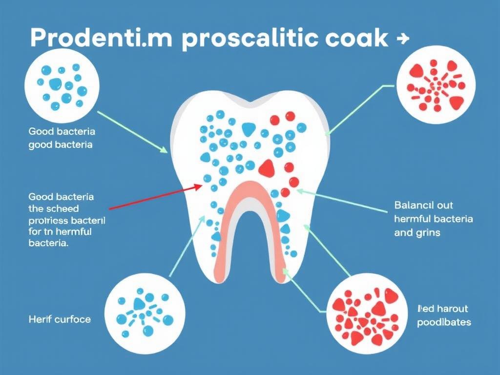 Diagram showing how Prodentim works in the oral microbiome in 2025